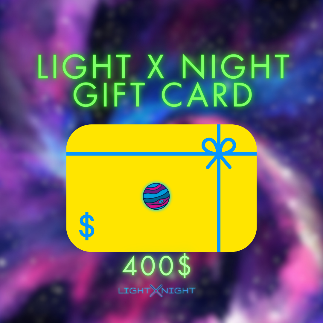 Light X Night Gift Card, Neon Sign Gift Card, Neon Lights Gift Card, Free Neon Sign
