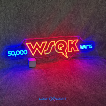 Stranger things WSQK Neon Sign