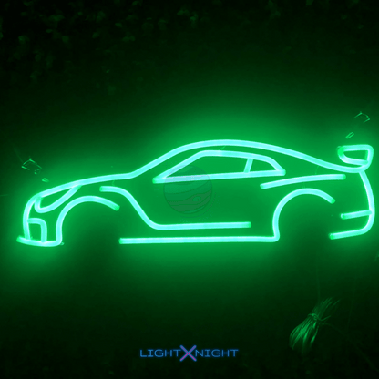 Nissan Skyline R35 GTR Silhouette Neon Sign