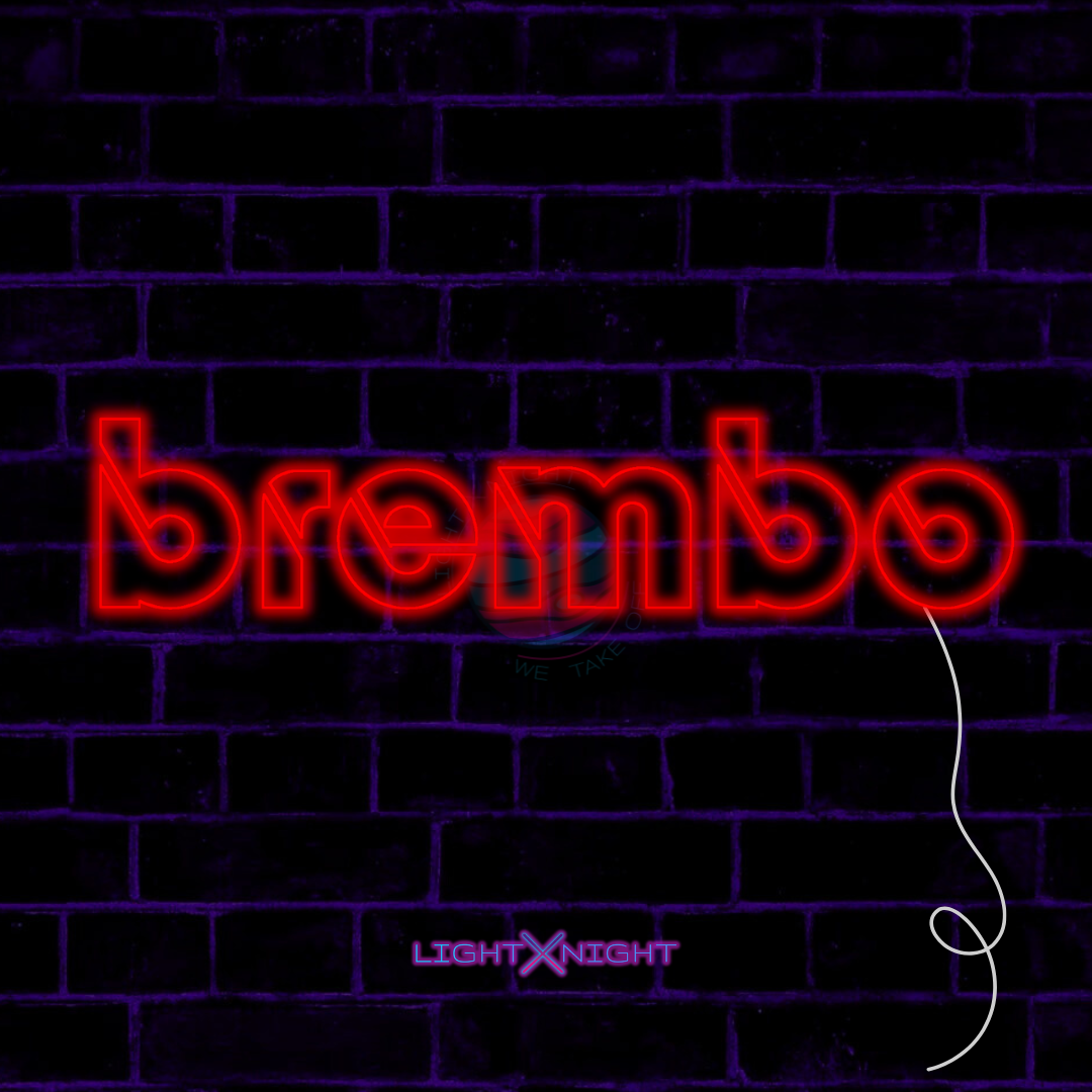 Brembo Font Neon Sign