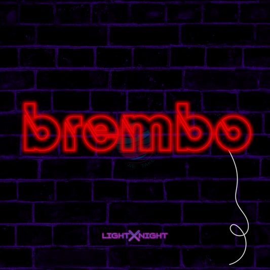 Brembo Font Neon Sign