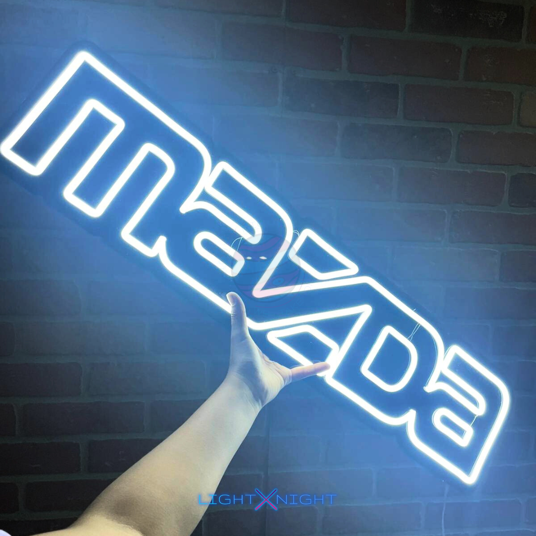 Mazda Font Neon Sign