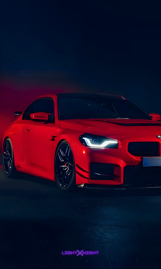 BMW M2 Neon Poster