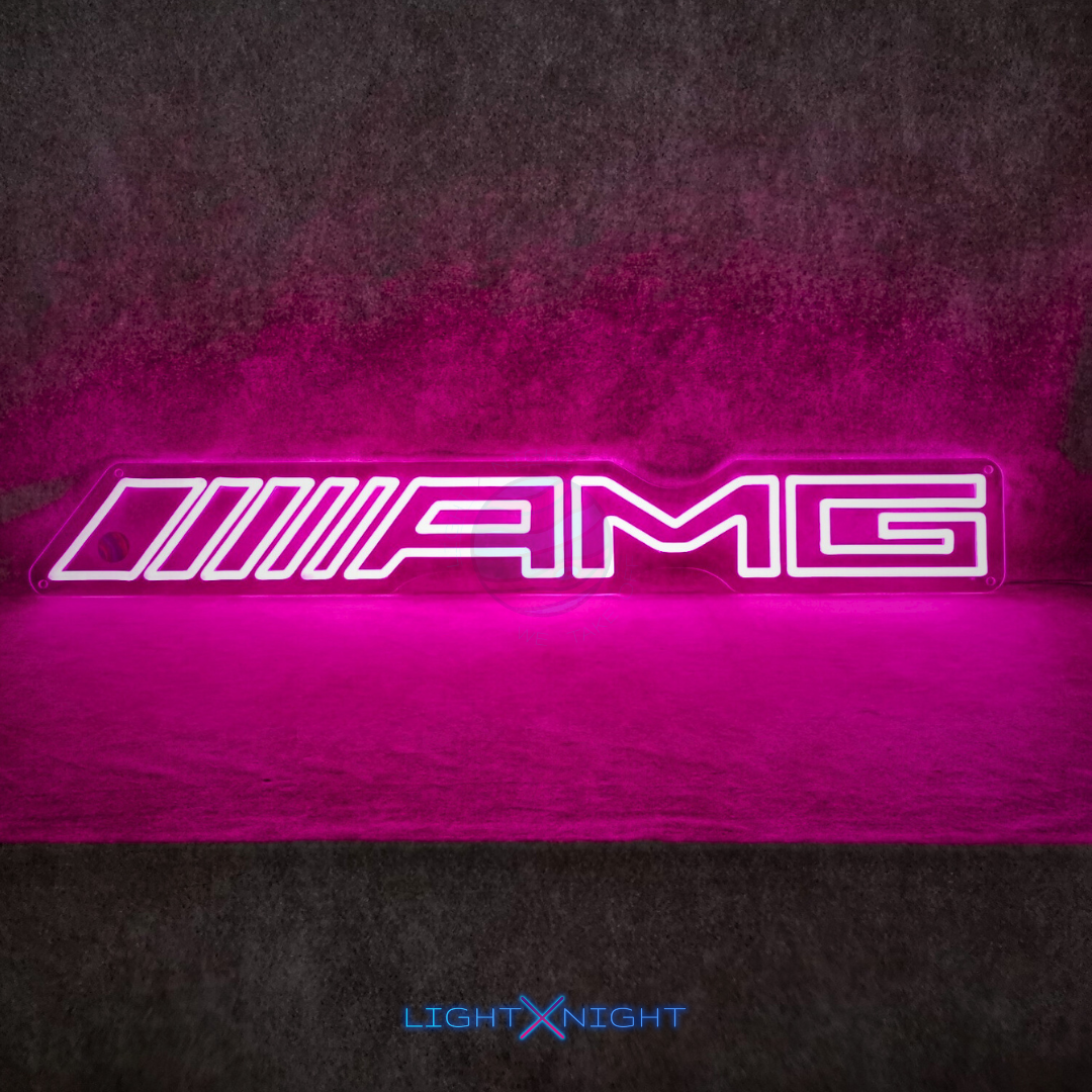 AMG Neon Sign, AMG Led Neon Sign, AMG Mercedes Decoration, AMG Neon Light