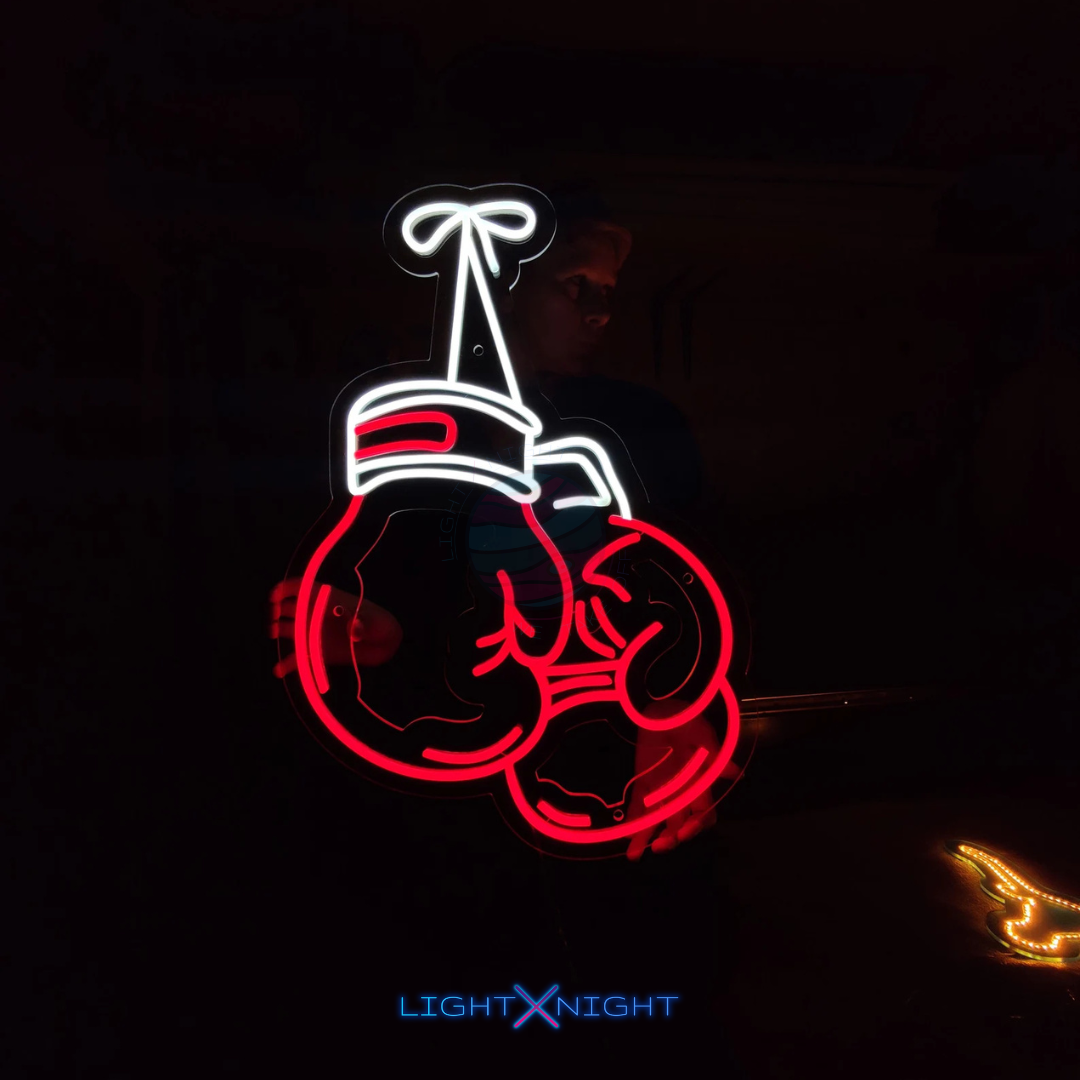 Boxing Gloves Neon Sign