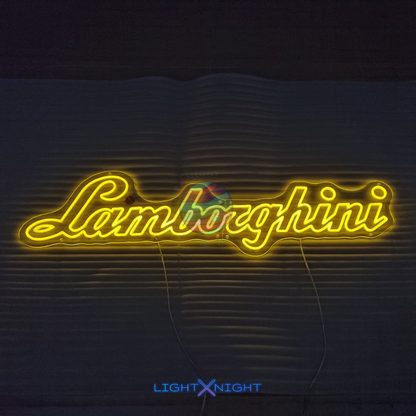 Lamborghini Font Neon Sign