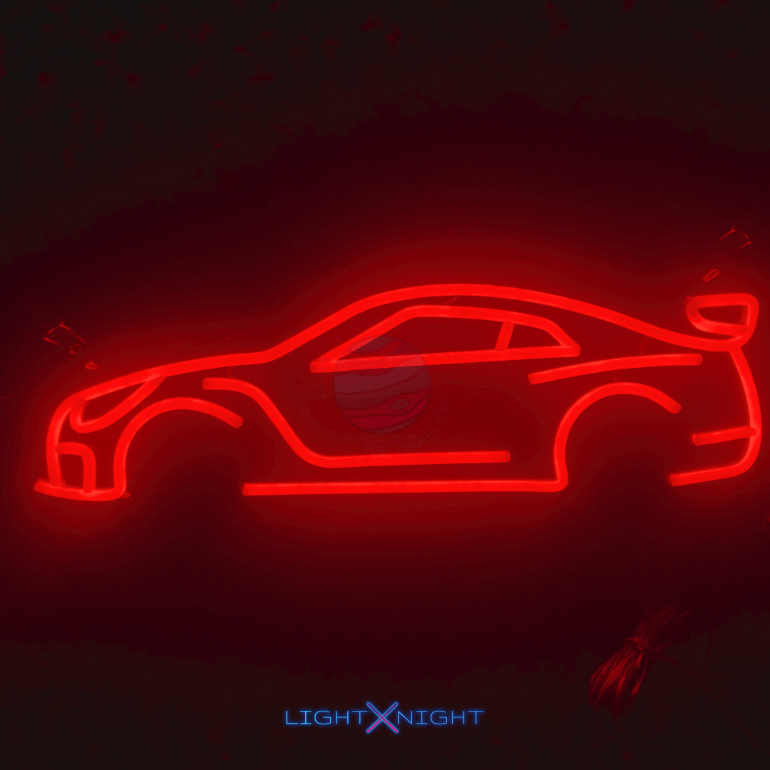 Nissan Skyline R35 GTR Silhouette Neon Sign