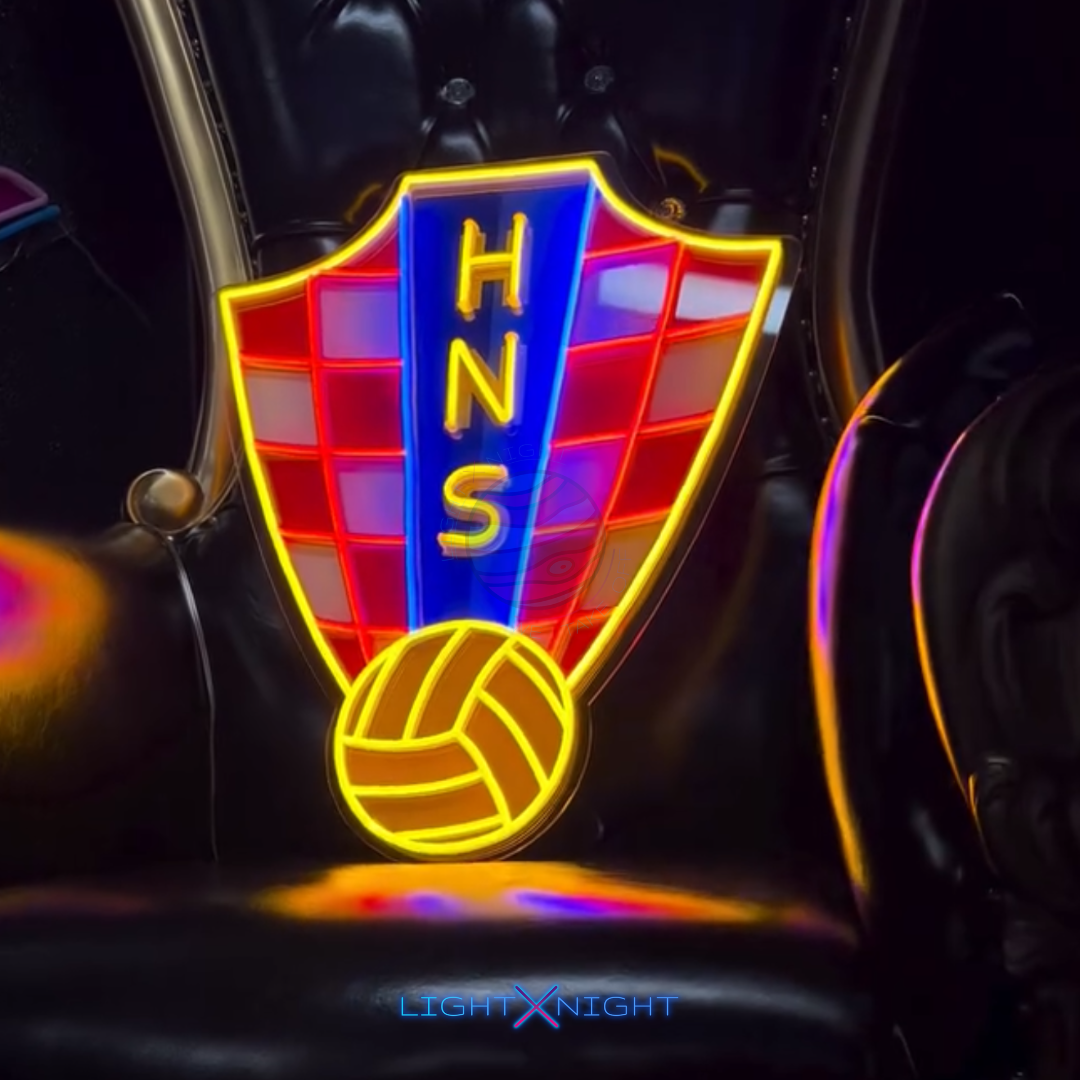 Croatia National Neon Sign