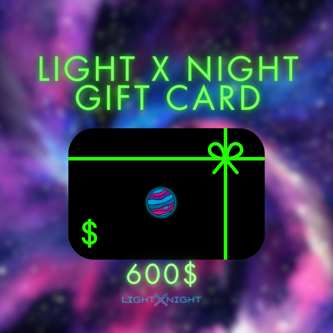 Light X Night Gift Card, Neon Sign Gift Card, Neon Lights Gift Card, Free Neon Sign