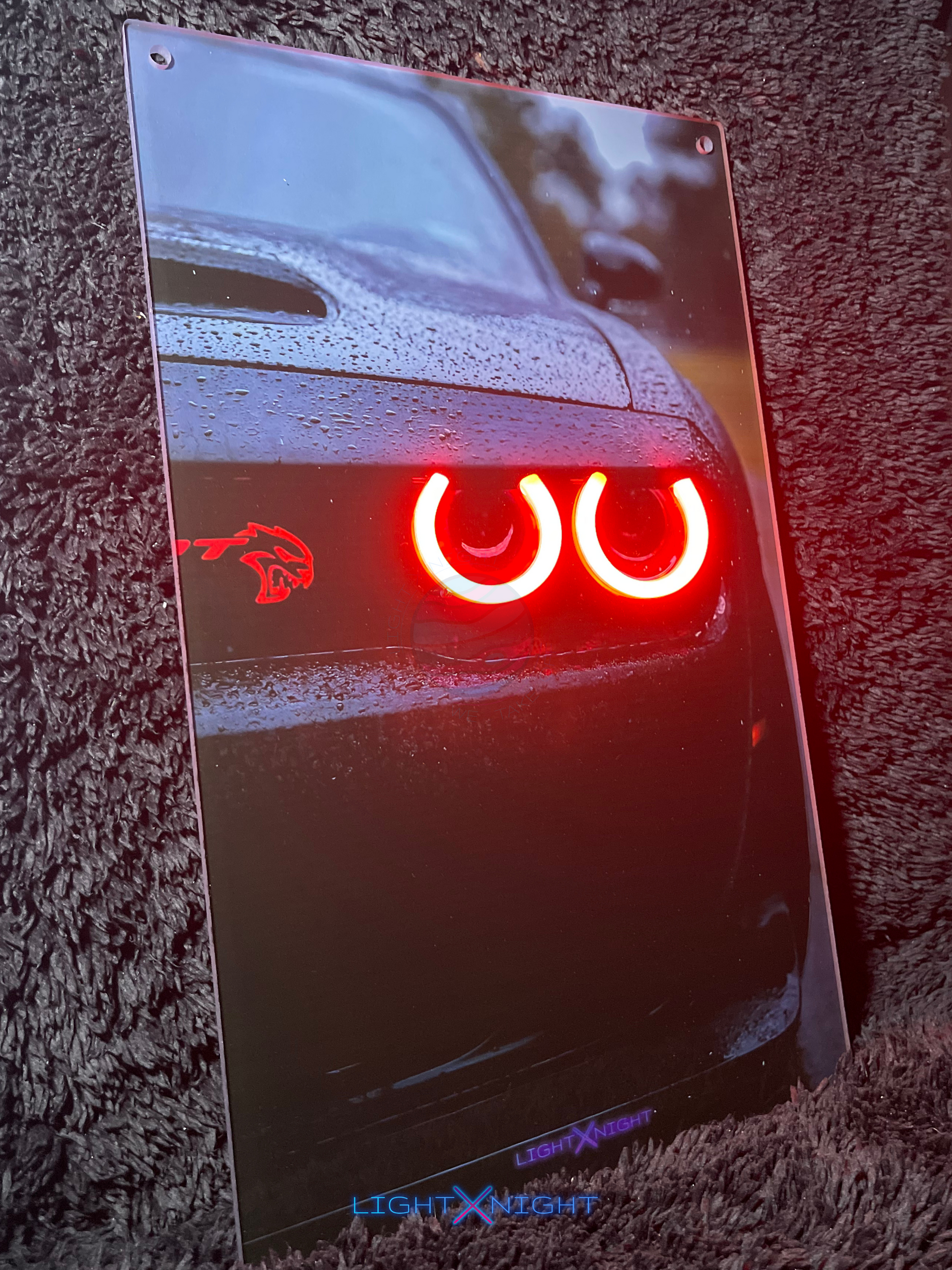 Dodge SRT Hellcat Neon Poster