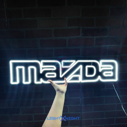 Mazda Font Neon Sign