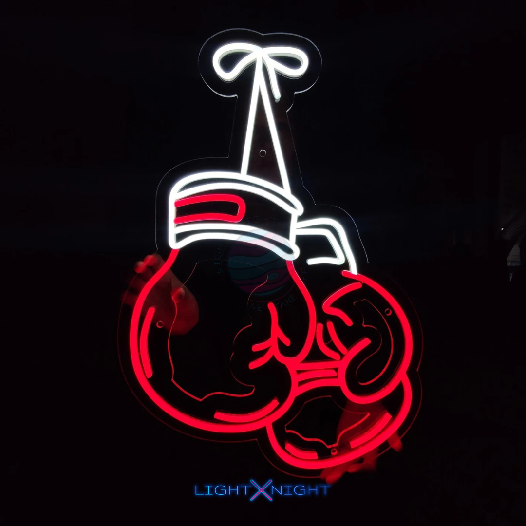 Boxing Gloves Neon Sign