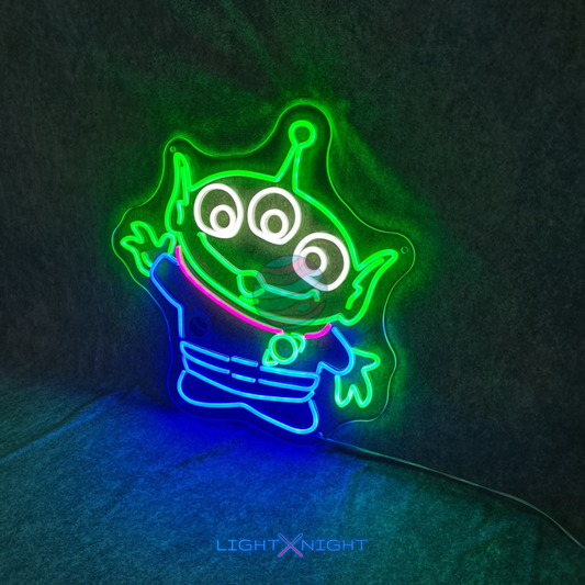 Pizza Planet Alien Neon Sign