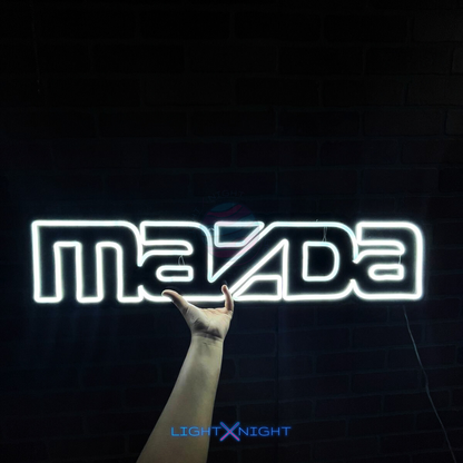 Mazda Font Neon Sign