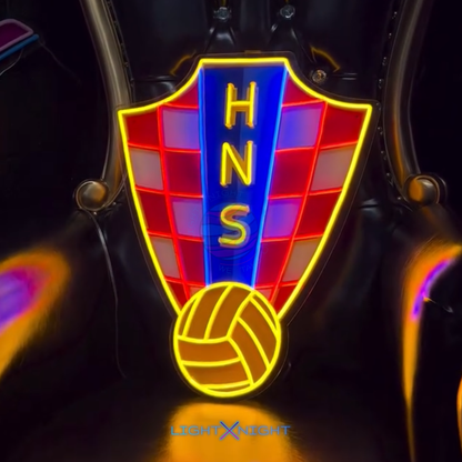 Croatia National Neon Sign