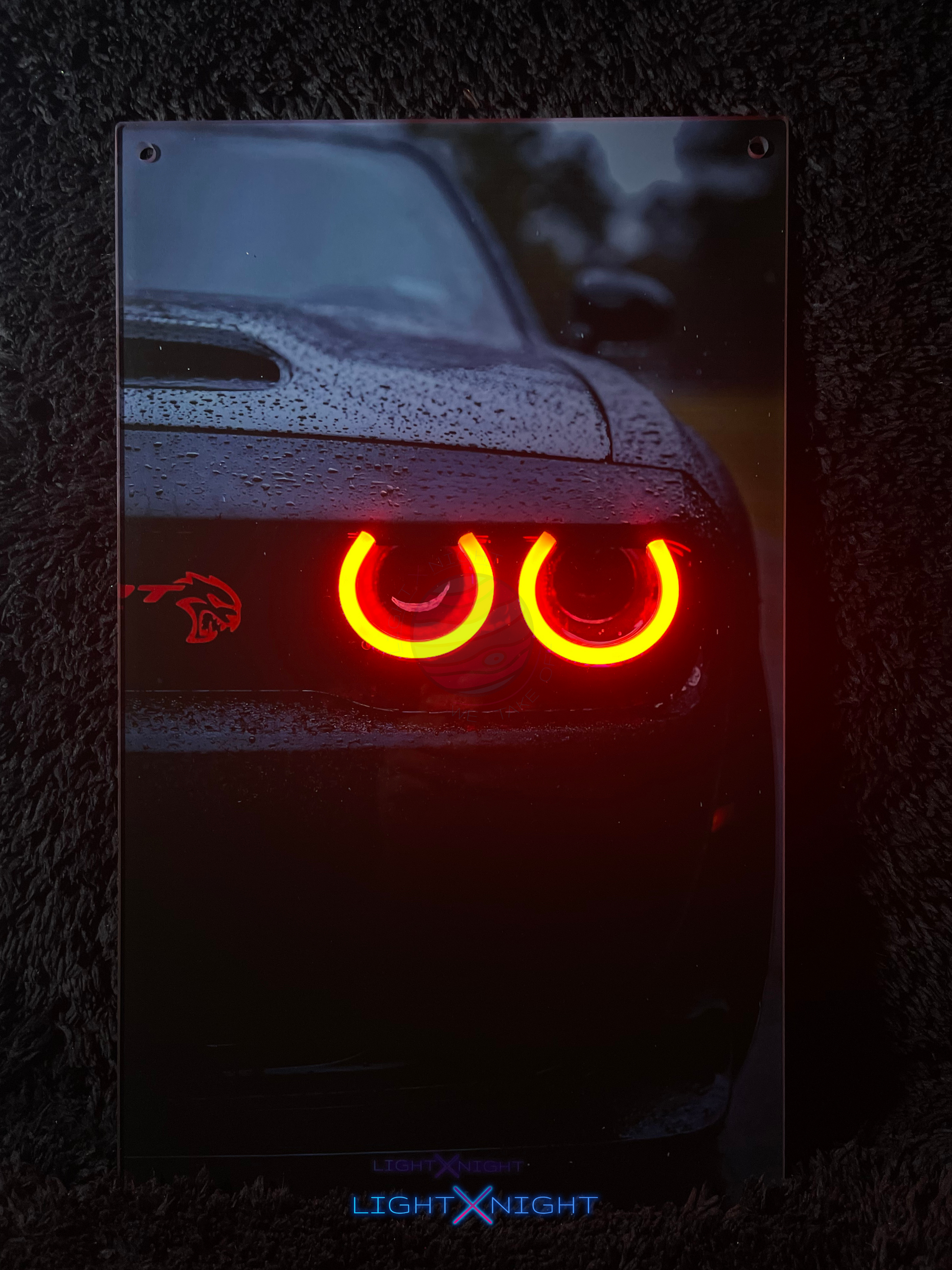 Dodge SRT Hellcat Neon Poster