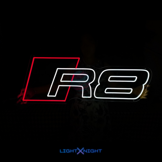 Audi R8 Led Neon Sign, Audi R8 Neon Light, Light X Night Audi R8 Neon Sign