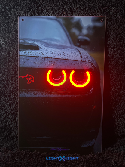 Dodge SRT Hellcat Neon Poster