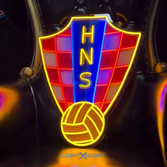 Croatia National Neon Sign