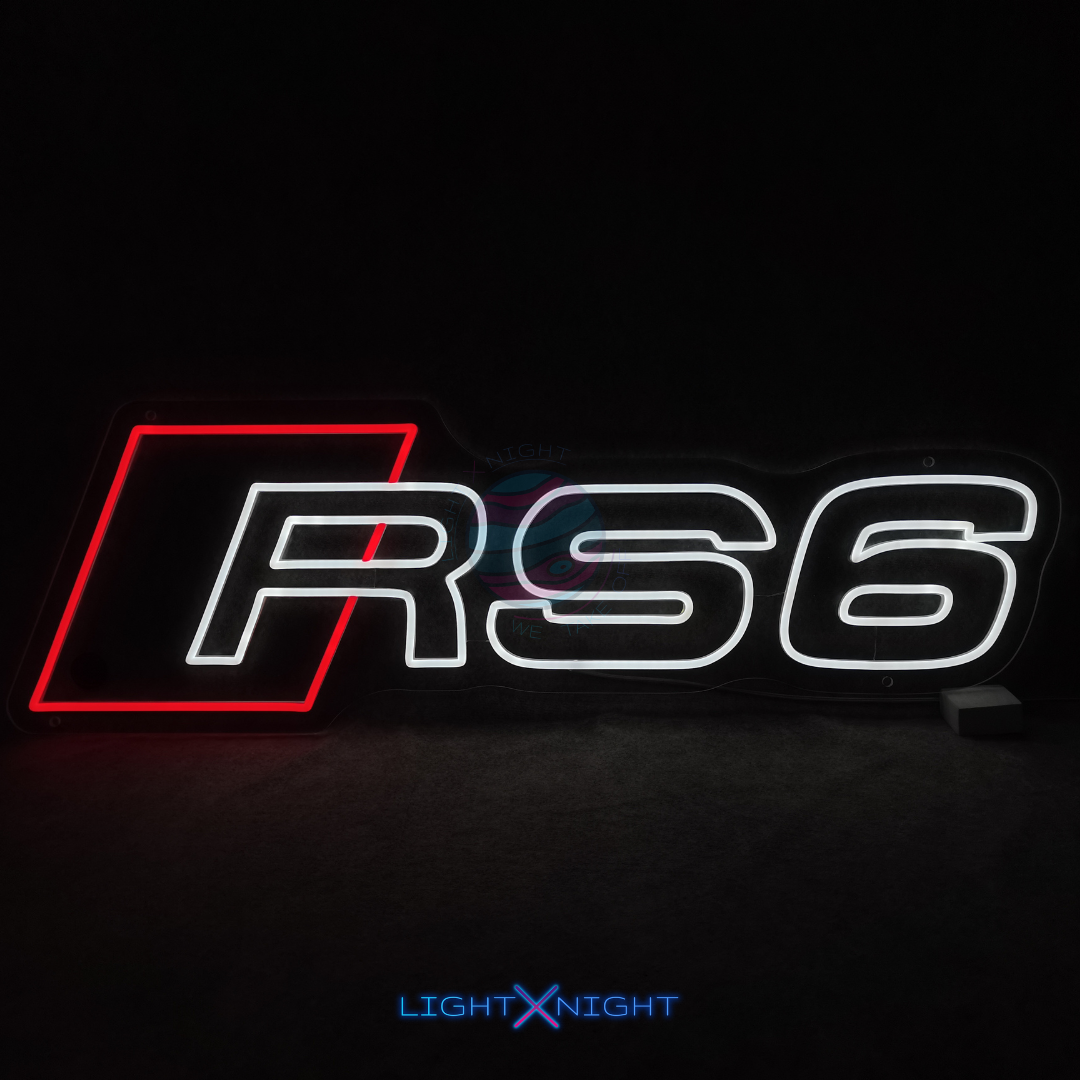 Audi RS6 LED Neon Sign