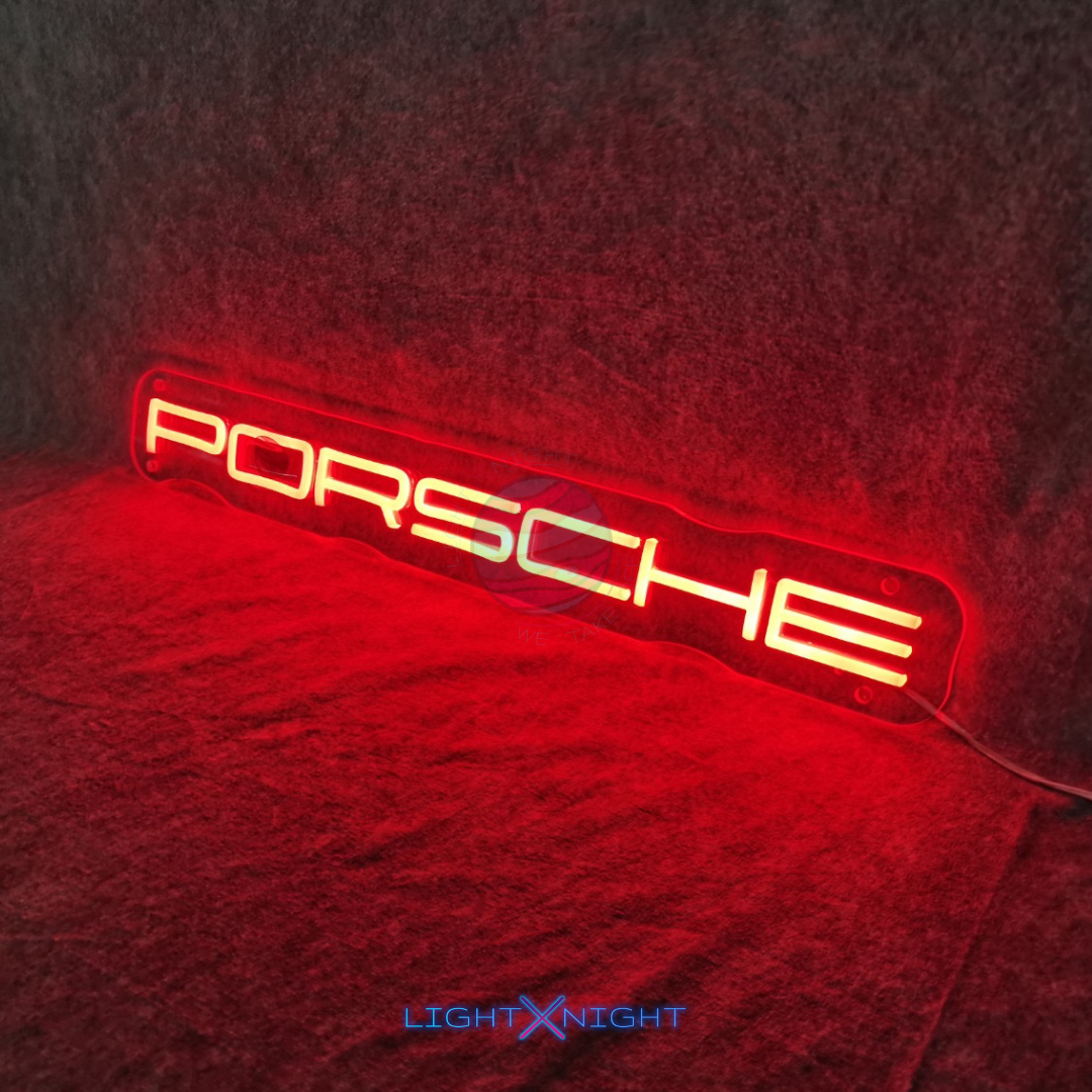 Porsche Font Neon Sign