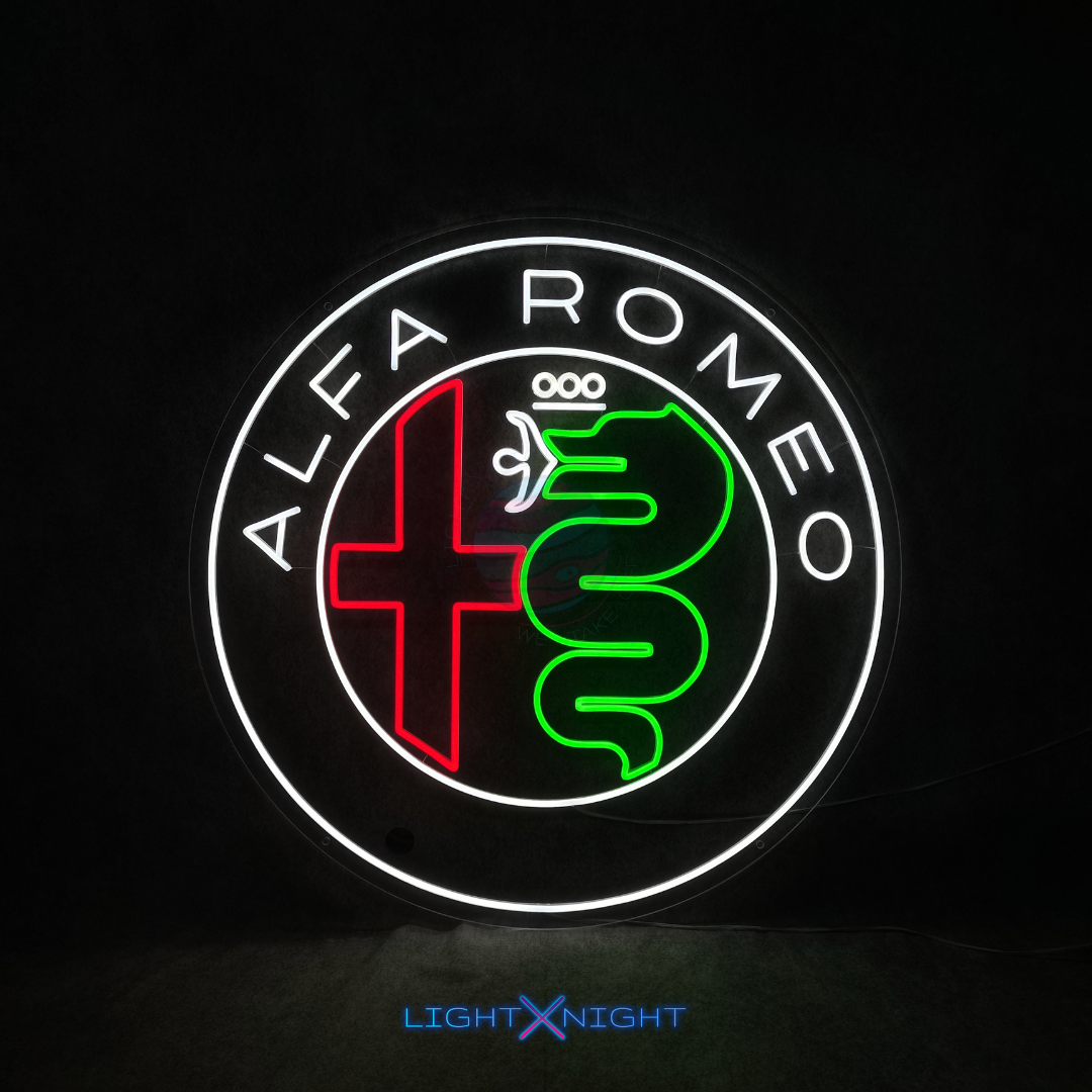 Alfa Romeo Modern Neon Sign