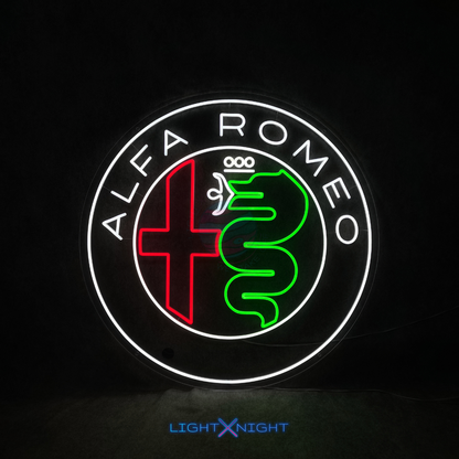 Alfa Romeo Modern Neon Sign