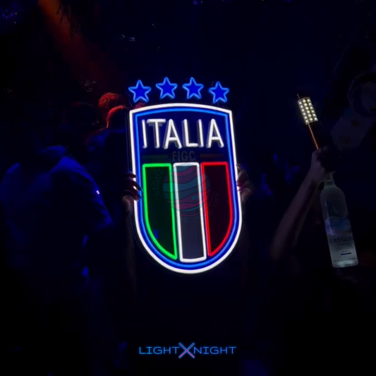 Italy National Neon Sign