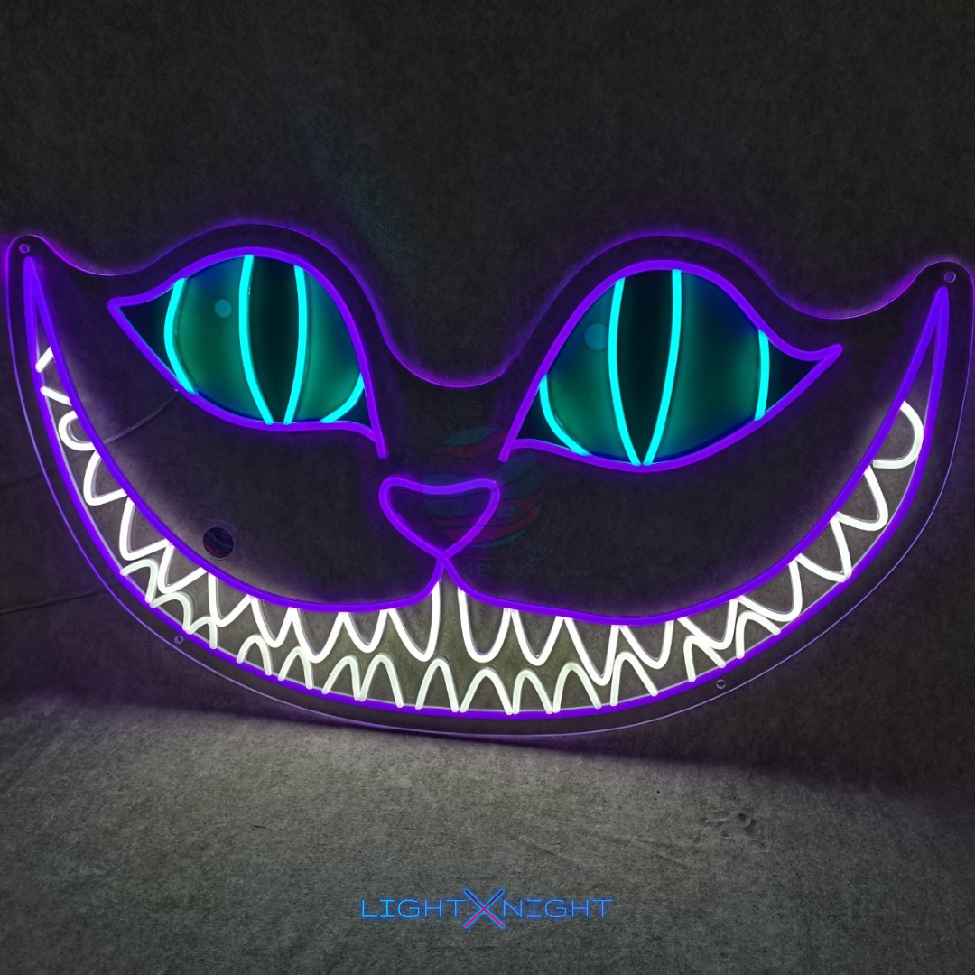 Cheshire Cat Neon Sign