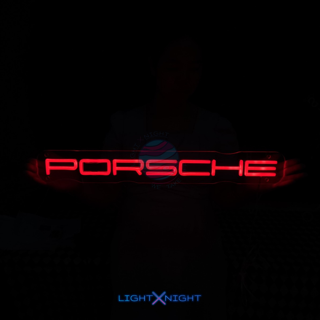Porsche Font Neon Sign