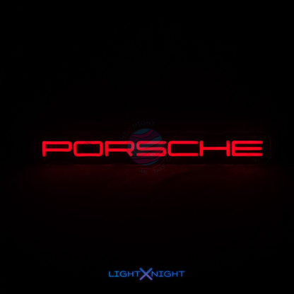 Porsche Font Neon Sign