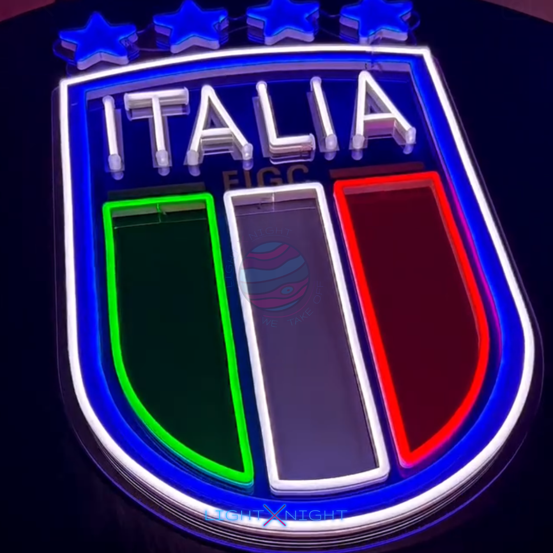Italy National Neon Sign