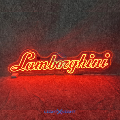 Lamborghini Font Neon Sign