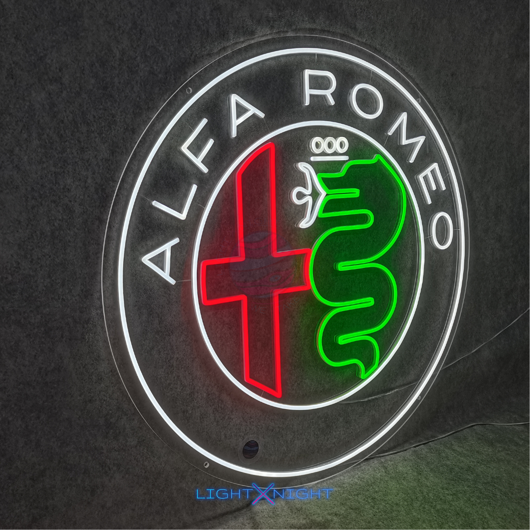 Alfa Romeo Modern Neon Sign