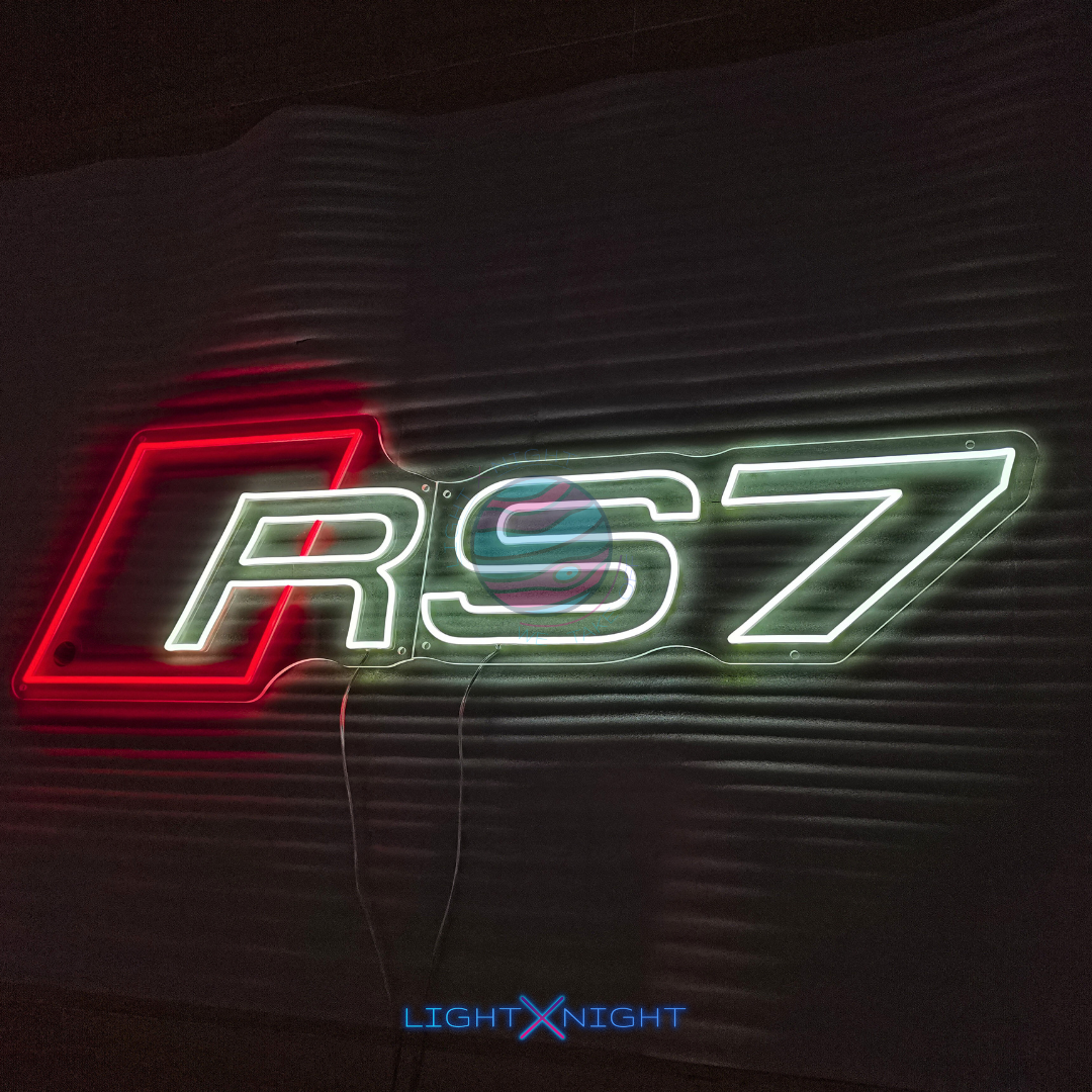Audi RS7 Led Neon Sign, Audi RS7 Neon Light, Light X Night Audi RS7 Neon Sign