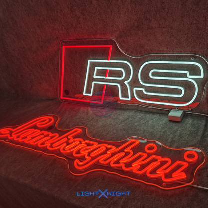 Lamborghini Font Neon Sign