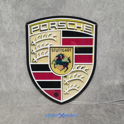 Porsche Clear Neon Sign