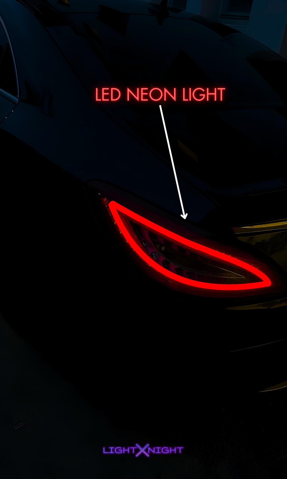 Mercedes CLS C63 Neon Poster