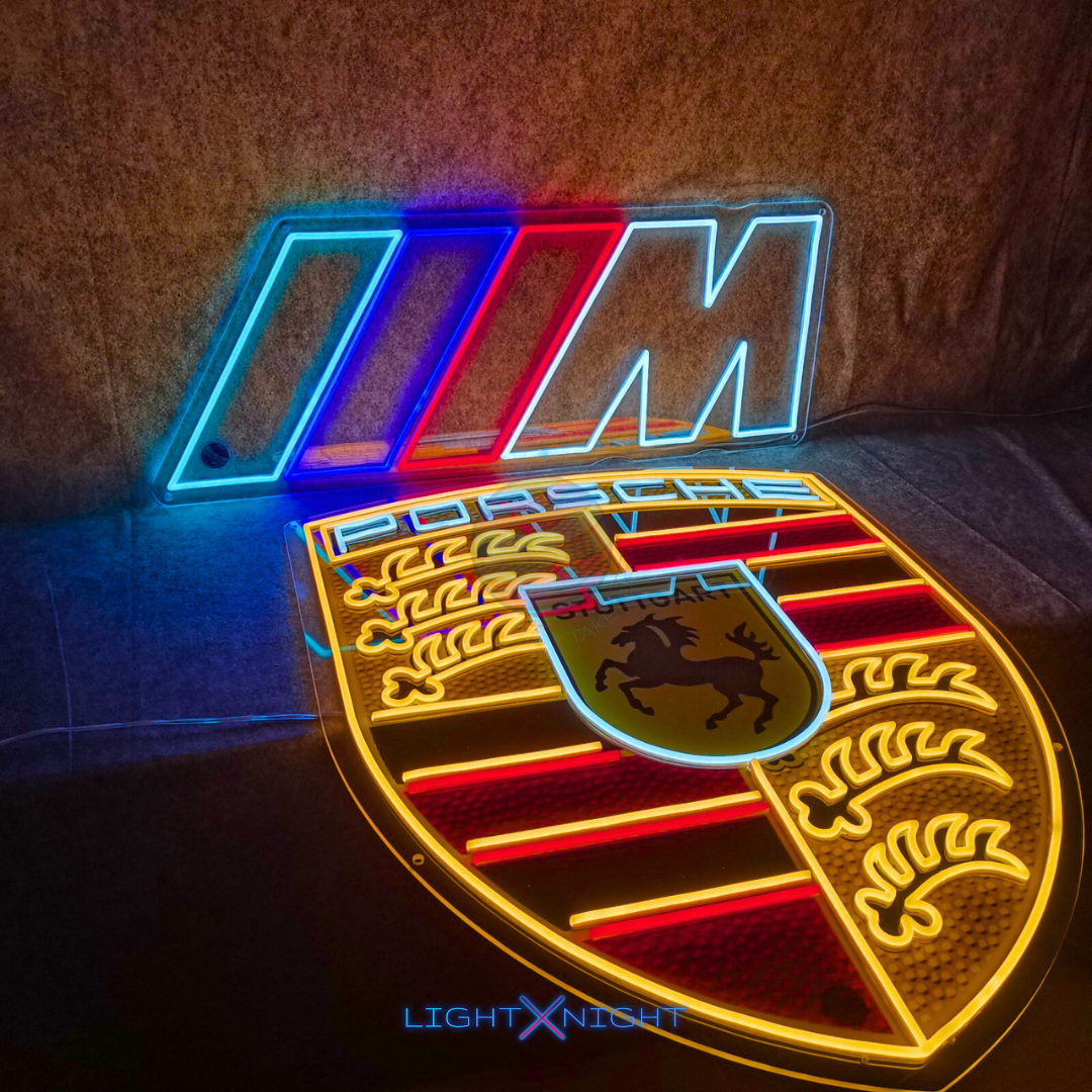 Porsche Mixed Neon Sign
