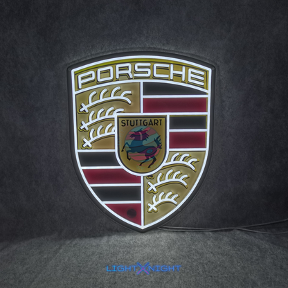 Porsche Clear Neon Sign