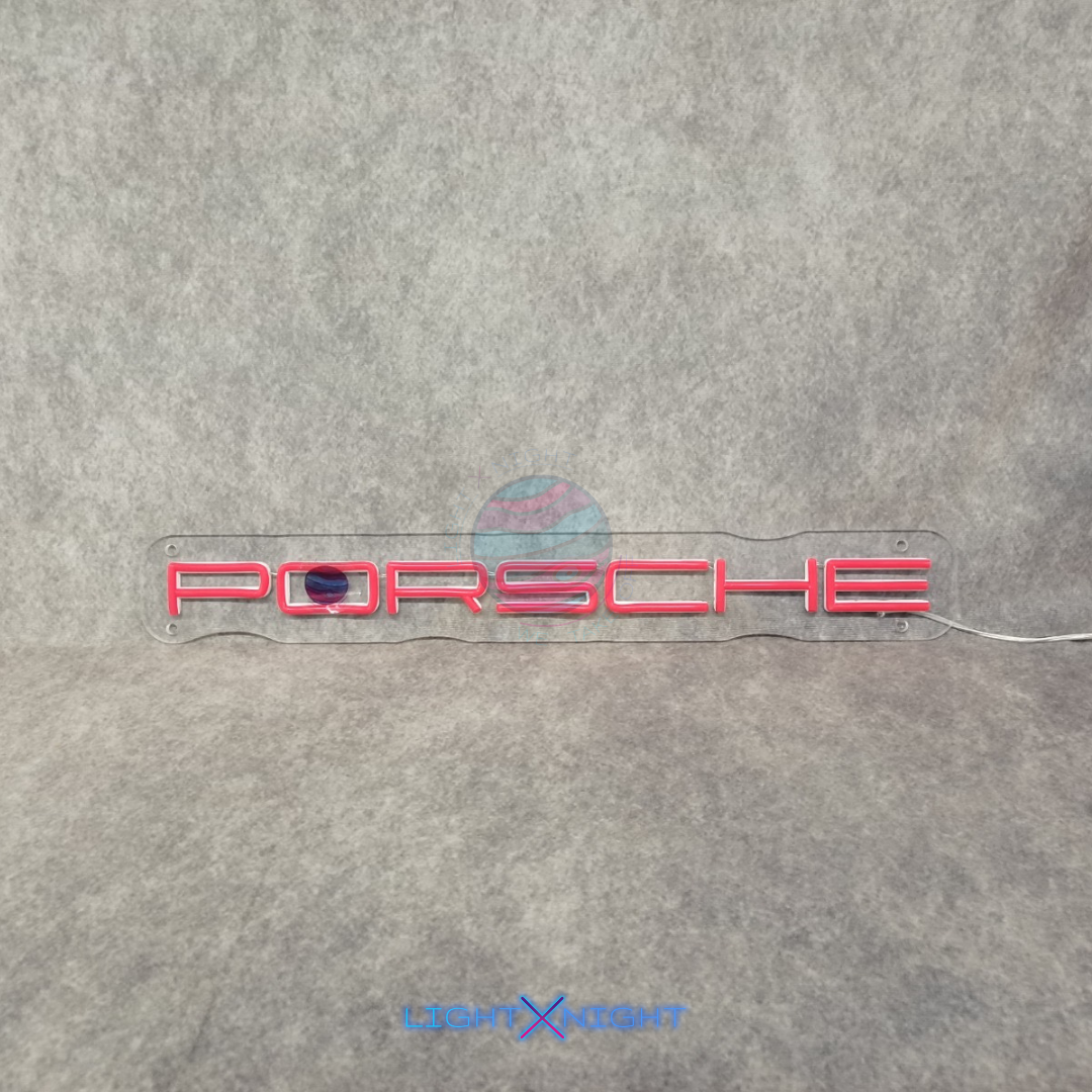 Porsche Font Neon Sign