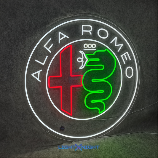 Alfa Romeo Modern Neon Sign