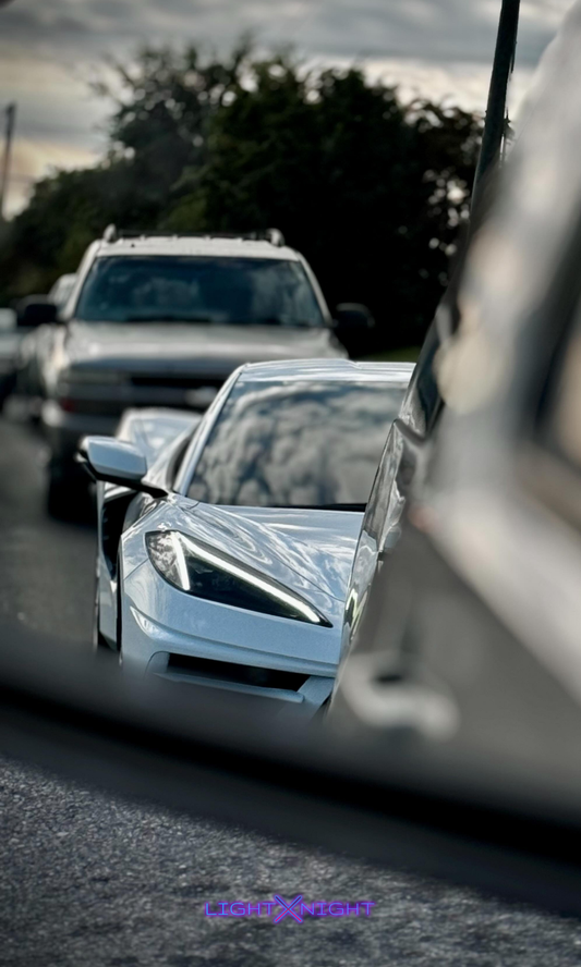 Antonio Corvette C8 Neon Poster