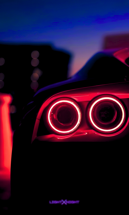 Ferrari 812 Neon Poster