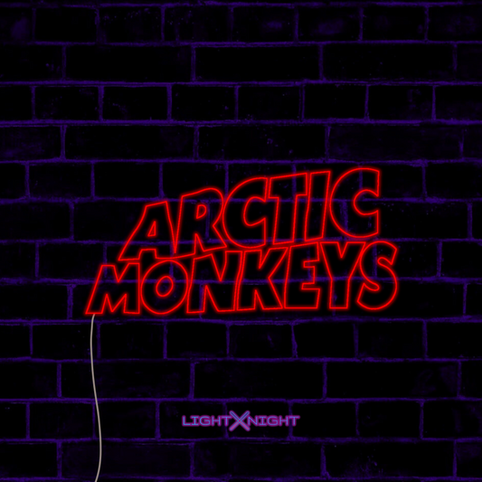 Arctic Monkeys Font Neon Sign