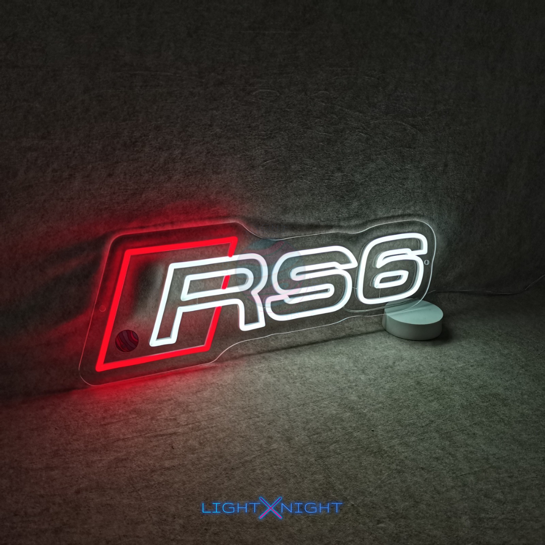 Audi RS6 Led Neon Sign, Audi RS6 Neon Light, Light X Night Audi RS6 Neon Sign