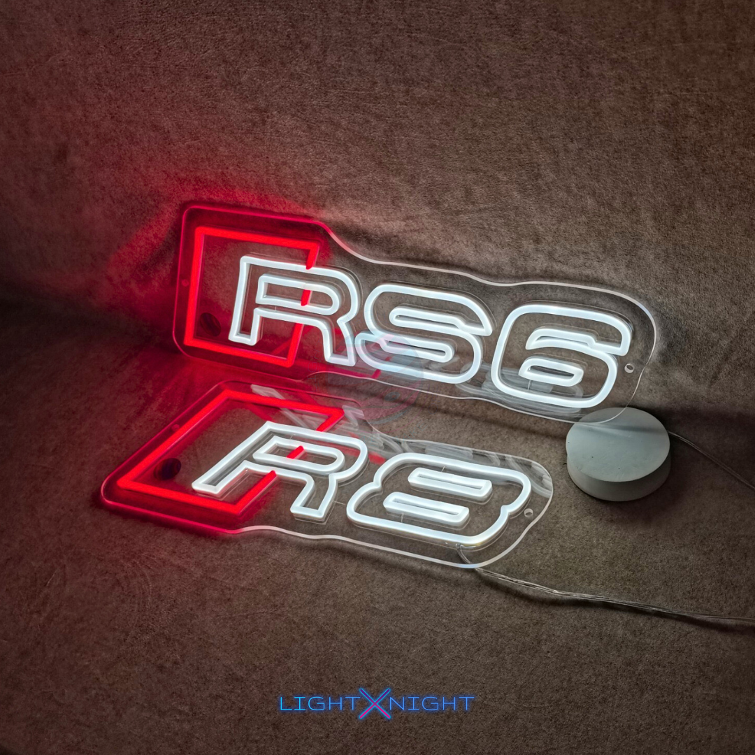 Audi RS6 Led Neon Sign, Audi RS6 Neon Light, Light X Night Audi RS6 Neon Sign