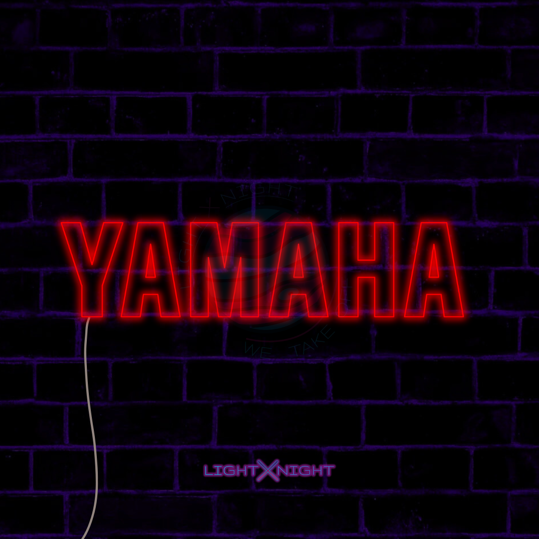 Yamaha Font Neon Sign