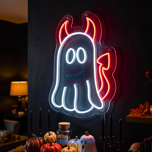 Devil Ghost Neon Sign