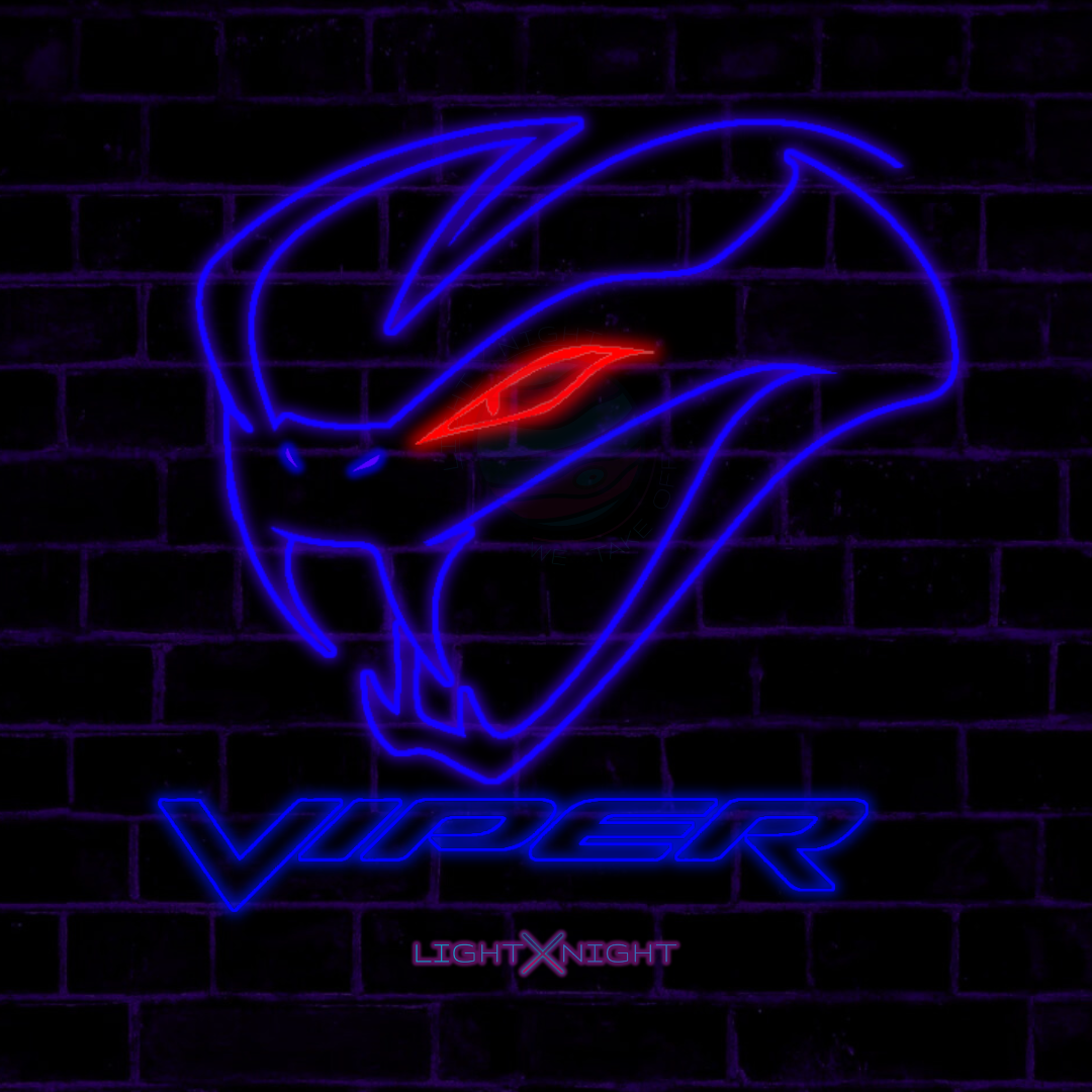 Dodge Viper Set Neon Sign